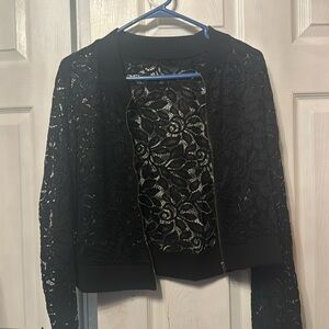 lace crop top jacket size extra large